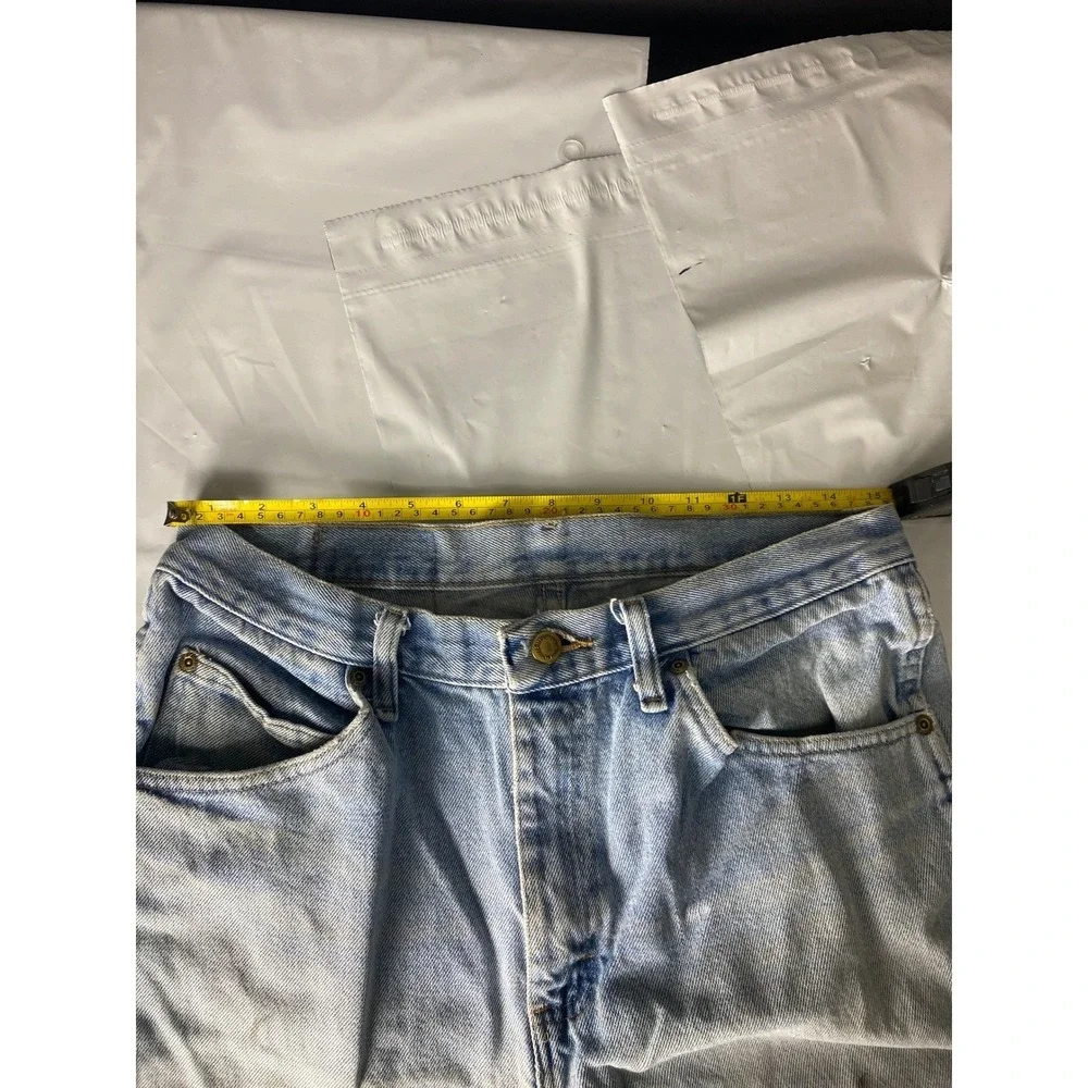 Vintage Wrangler Mens Relaxed Fit Light Wash Denim Jeans 33x32‎ USA Cotton jenas